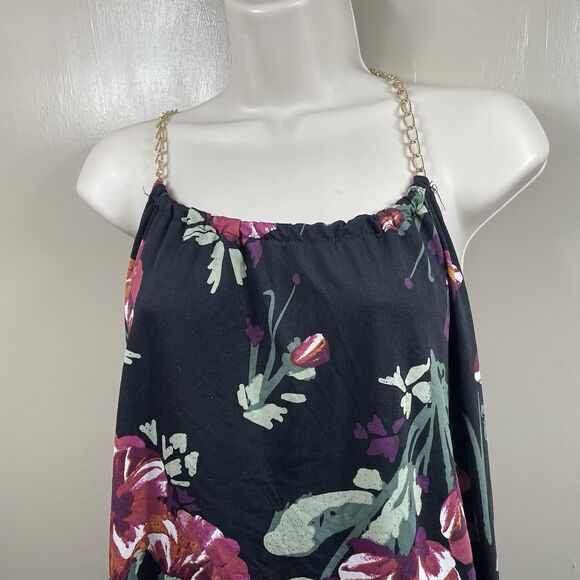 Women Y2K Floral Artsy Tank Top Size 1 X Romantic Roses Garden - Picture 2 of 14